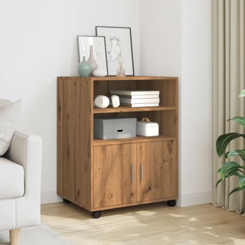 Willood Rollschrank Artisan-Eiche 60x48x81 cm Holzwerkstoff Willood Rollschrank Artisan-Eiche 60x48x81 cm Holzwerkstoff von Willood