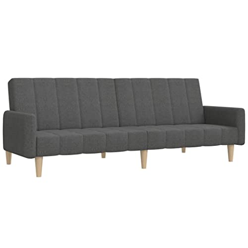 Willood Schlafsofa 2-Sitzer Mit Armlehnen Dunkelgrau Stoff Sofa mit Holzrahmen, Schlafcouch für Wohnzimmer Heimkino Büro, Couch Sofabett Tagesbett Gästebett, Willood Schlafsofa 2-Sitzer Mit Armlehnen Dunkelgrau Stoff Sofa mit Holzrahmen, Schlafcouch für Wohnzimmer Heimkino Büro, Couch Sofabett Tagesbett Gästebett, von Willood