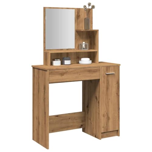 Willood Schminktisch mit Spiegel Artisan-Eiche 86,5x35x136 cm von Willood