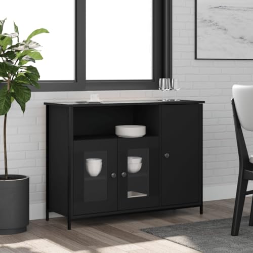 Willood Sideboard Schwarz 100x35x75 cm Holzwerkstoff 3031883de Willood Sideboard Schwarz 100x35x75 cm Holzwerkstoff 3031883de von Willood