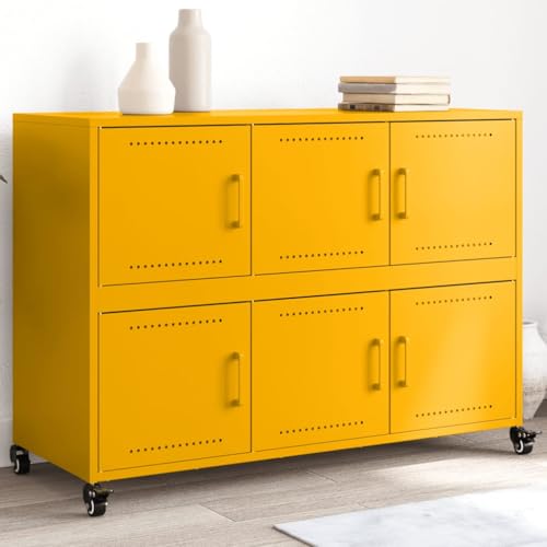 Willood Sideboard Senfgelb 100,5x39x72 cm Stahl 3038097de Willood Sideboard Senfgelb 100,5x39x72 cm Stahl 3038097de von Willood