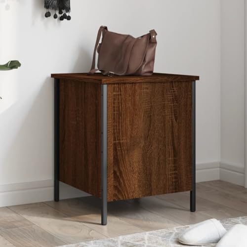 Willood Sitzbank mit Stauraum Braun Eiche 40x42,5x50 cm Holzwerkstoff von Willood