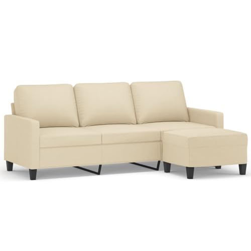 Willood Sofa Sessel, Sofa Sessel mit Armlehne Rückenkissen,Chaiselongue Club Sessel gepolstert Sessel,Creme,180cm,Zweiteiliges Set mit Fußhocker Willood Sofa Sessel, Sofa Sessel mit Armlehne Rückenkissen,Chaiselongue Club Sessel gepolstert Sessel,Creme,180cm,Zweiteiliges Set mit Fußhocker von Willood