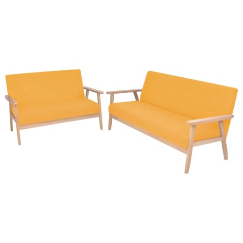 Willood Sofagarnitur 2-TLG. Stoff Gelb Willood Sofagarnitur 2-TLG. Stoff Gelb von Willood