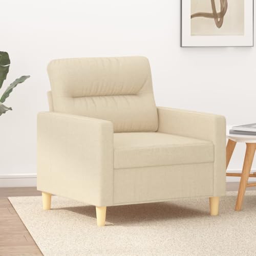 Willood Sofasessel Creme 60 cm Stoff（60 cm） von Willood