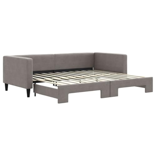 Willood Tagesbett 2-in-1 Sofabett Schlafsofa für Schlafzimmer Wohnzimmer Bettsofa Sofa Ausziehbar Taupe 90x200 cm Stoff Willood Tagesbett 2-in-1 Sofabett Schlafsofa für Schlafzimmer Wohnzimmer Bettsofa Sofa Ausziehbar Taupe 90x200 cm Stoff von Willood