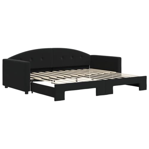 Willood Tagesbett Sofabett Schlafsofa für Schlafzimmer Wohnzimmer, Bettsofa Sofa Samt Schwarz 90 x 200 cm-mit Bettkasten Willood Tagesbett Sofabett Schlafsofa für Schlafzimmer Wohnzimmer, Bettsofa Sofa Samt Schwarz 90 x 200 cm-mit Bettkasten von Willood