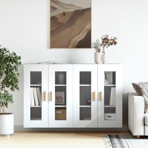 Willood Wandschränke 2 STK. Weiß Holzwerkstoff Holz Ablageschrank Willood Wandschränke 2 STK. Weiß Holzwerkstoff Holz Ablageschrank von Willood