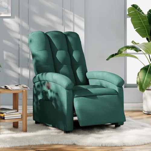 Willood Wilood Fernsehsessel Relaxsessel mit Liegefunktion Elektrisch Dunkelgrün Stoff von Willood