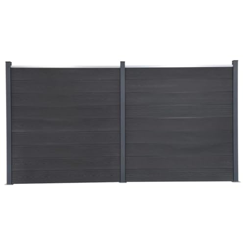 Willood Zaunelement Set WPC-Zaun,Sichtschutz-Zaun, Steckzaun, Gartenzaun Komplettset Grau 353x186 cm WPC Willood Zaunelement Set WPC-Zaun,Sichtschutz-Zaun, Steckzaun, Gartenzaun Komplettset Grau 353x186 cm WPC von Willood