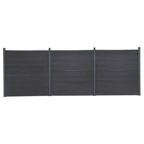 Willood Zaunelement Set WPC-Zaun,Sichtschutz-Zaun, Steckzaun, Gartenzaun Komplettset Grau 526x186 cm WPC Willood Zaunelement Set WPC-Zaun,Sichtschutz-Zaun, Steckzaun, Gartenzaun Komplettset Grau 526x186 cm WPC von Willood