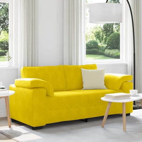 Willood Zweisitzer-Sofa Gelb 40 cm Samt 3044450de Willood Zweisitzer-Sofa Gelb 40 cm Samt 3044450de von Willood
