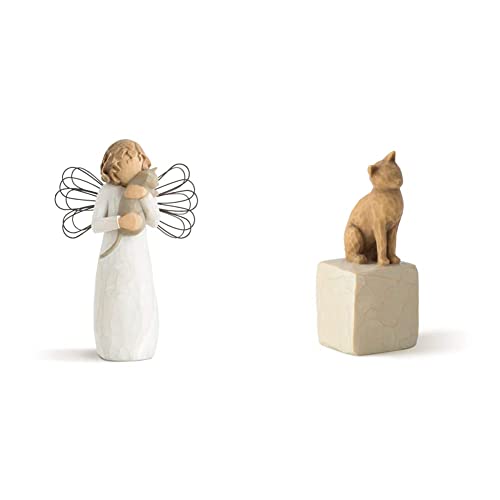 Willow Tree 26109 Figur der Liebe, 3,8 x 3,8 x 12,7 cm, Natur & Love My Cat Light Figurine, Mehrfarbig von Willow Tree