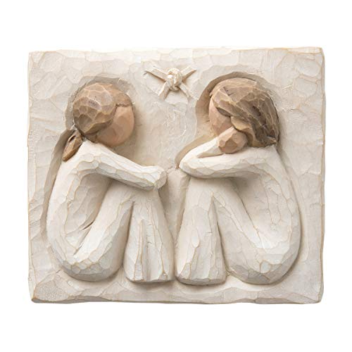 Willow Tree Freundschaftstafel, handgemaltes Relief. von Willow Tree