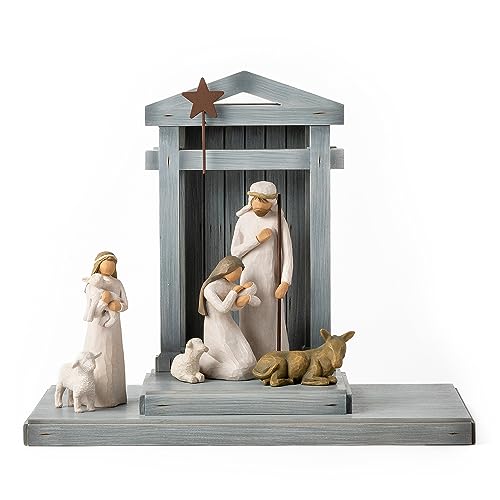 Willow Tree Krippe Deluxe Starterfiguren Plus Krippe 7-teilig Willow Tree Krippe Deluxe Starterfiguren Plus Krippe 7-teilig von Willow Tree