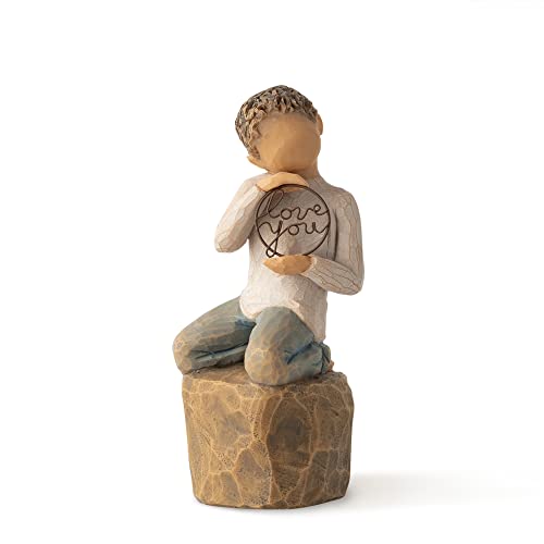 Willow Tree Love You Too (hellere Haut), geformte, handbemalte Figur von Willow Tree
