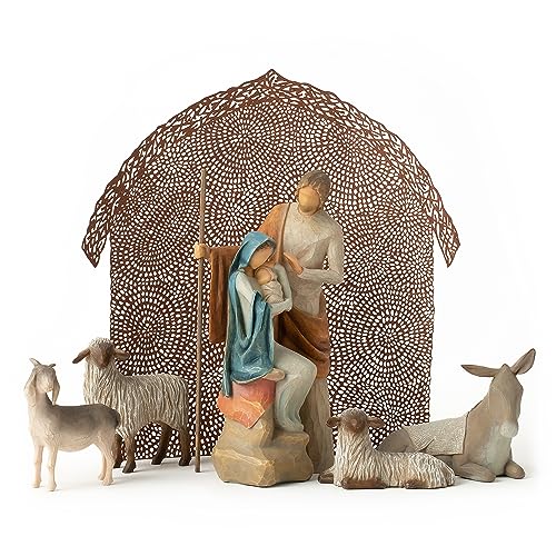 Willow Tree The Holy Family Krippen-Set, klein, 6-teilig von Willow Tree