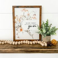 Frühling Bauernhaus Zeichen, Wildblumen Holzschild, Inspiration Zitate, Einzigartige Holz Dekor, Mantel Dekor von WillowBeeSigns