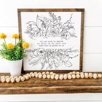 Inspirierende Zitate, Blumendekor, Bauernhausdekor, Gerahmtes Holzschild, Schild Geschenkidee, Alltagsschilder, Schilder Über Das Leben, Blumendekor von WillowBeeSigns