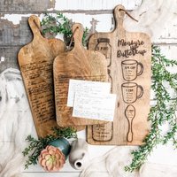 Personalisiertes Schneidebrett, Graviertes Benutzerdefiniertes Rezept-Schneidebrett, Einweihungsparty, Hochzeitsgeschenk, Muttertag von WillowBeeSigns