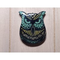 Schimmernde Metallic Eule Magnet Grün Gold Smaragd Perle Bronze Kupfer Wirbel Polymer Clay Schimmernde Metallic Eule Magnet Grün Gold Smaragd Perle Bronze Kupfer Wirbel Polymer Clay von SowSewFarm