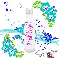 Personalisierter Schmetterling Name , 16 Oz Edelstahl Wasserflasche von WillowWaresCo