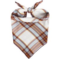 Herbst Kariertes Hunde Bandana, Bordeaux Und Beige Hundetuch Für Winter, Thanksgiving Plaid Bandanna, Urlaubs Hunde Bandana von WillowearCo