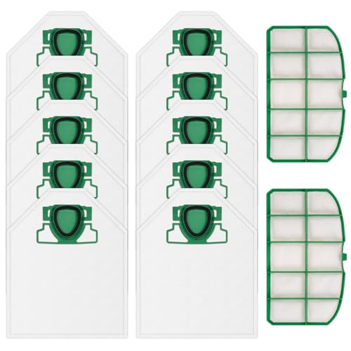 Willsunton 10 Stück Staubbeutel Filter Zubehör Set für Vorwerk Kobold VK200 VK 200 Staubsauger Staubsaugerbeutel Ersatzteile Ersetzt FP200 FP200, Mit 2 Stück Motorschutzfilter Willsunton 10 Stück Staubbeutel Filter Zubehör Set für Vorwerk Kobold VK200 VK 200 Staubsauger Staubsaugerbeutel Ersatzteile Ersetzt FP200 FP200, Mit 2 Stück Motorschutzfilter von Willsunton