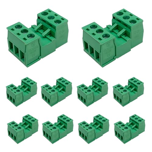 Willwewon 10 Set 3 Pin 2EDGRK 5.08mm Pitch Pluggable PCB Schraube Klemmensteckverbinder für Socket Panel Mount Willwewon 10 Set 3 Pin 2EDGRK 5.08mm Pitch Pluggable PCB Schraube Klemmensteckverbinder für Socket Panel Mount von Willwewon