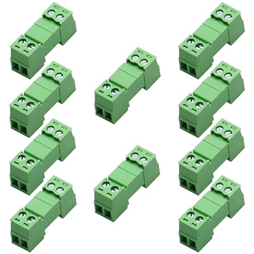 Willwewon 10Sets 2-Pin 15EDGRK 3.81mm/0.15in Neigung PCB Mount Schraube Steckbare Klemmenblock Stecker für 28-16AWG Willwewon 10Sets 2-Pin 15EDGRK 3.81mm/0.15in Neigung PCB Mount Schraube Steckbare Klemmenblock Stecker für 28-16AWG von Willwewon