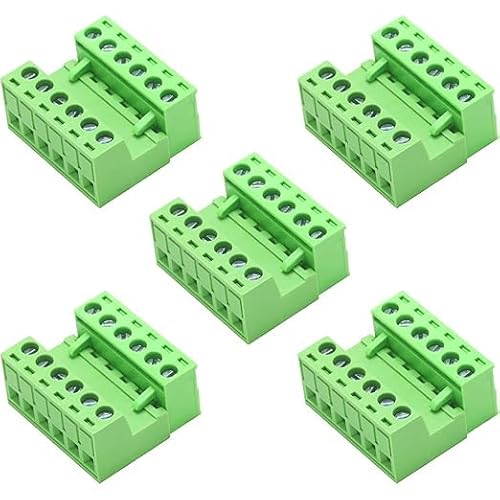 Willwewon 5 Set 6-Pin 300V 10A 5.08mm Pitch PCB Mount SchraubeKlemmenblock Stecker für 28-12AWG Kabel von Willwewon