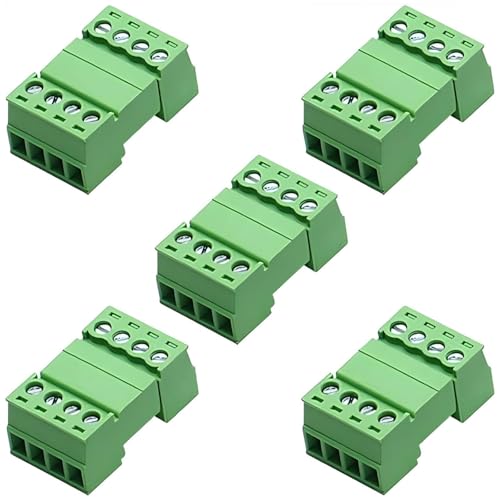 Willwewon 5Sets 4-Pin 15EDGRK 3.81mm/0.15in Neigung PCB Mount Schraube Steckbare Klemmenblock Stecker für 28-16AWG von Willwewon