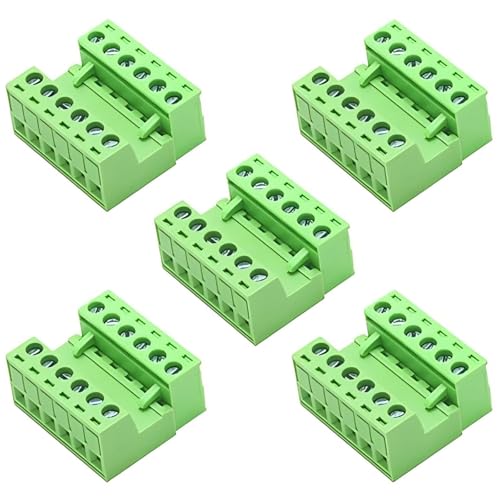 Willwewon 5Sets 6-Pin 15EDGRK 3.81mm/0.15in Neigung PCB Mount Schraube Steckbare Klemmenblock Stecker für 28-16AWG von Willwewon