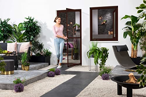 Alu-Insektenschutz-Tür "Compact" - kürzbarer Insektenschutz - flächenbündiges Fliegengitter in diversen Größen, Farben von Willy's Fachmarkt