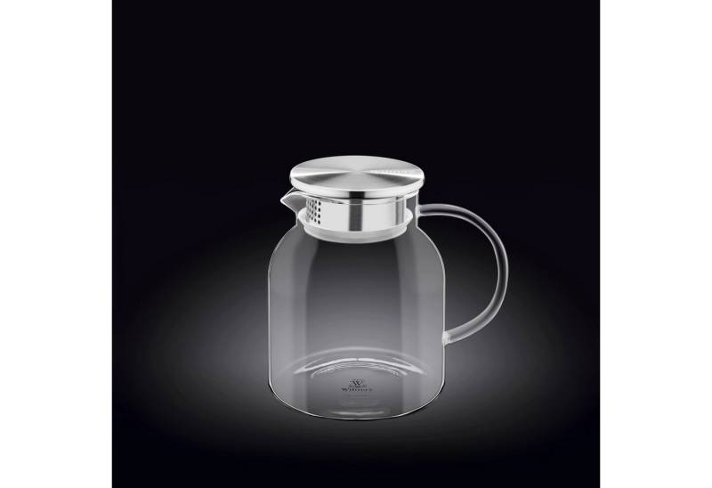 Wilmax England - Deutschland Geschirr-Set Wilmax Borosilikat Glas Karaffe mit Edelstahl-Deckel 1000 ml von Wilmax England - Deutschland