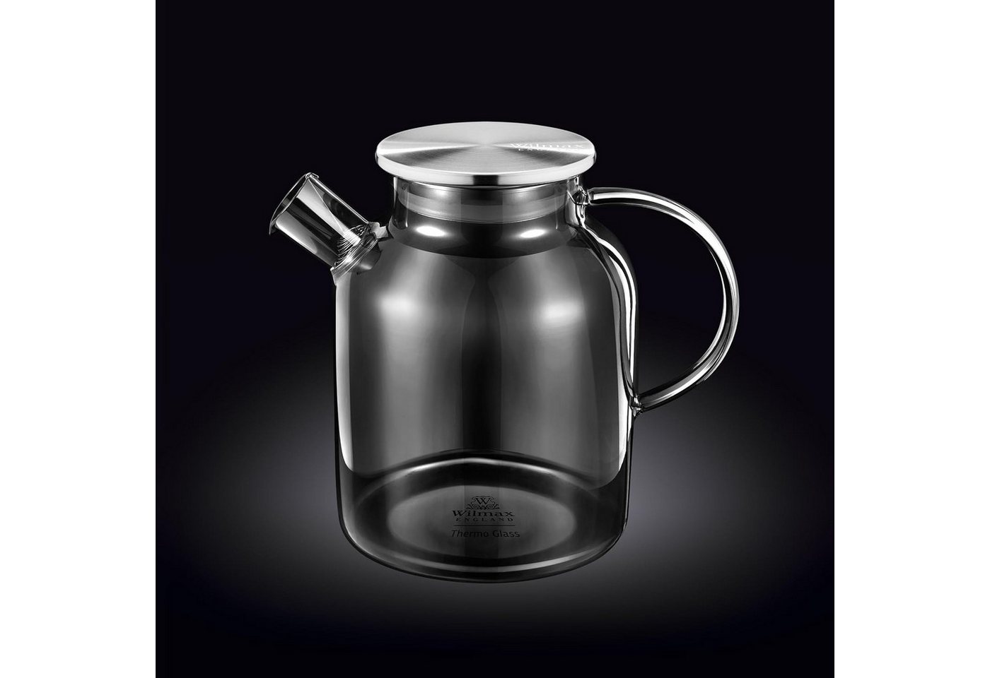 Wilmax England - Deutschland Geschirr-Set Wilmax Borosilikat Teekanne mit Edelstahl-Deckel 1600 ml, rauchgrau Wilmax England - Deutschland Geschirr-Set Wilmax Borosilikat Teekanne mit Edelstahl-Deckel 1600 ml, rauchgrau von Wilmax England - Deutschland