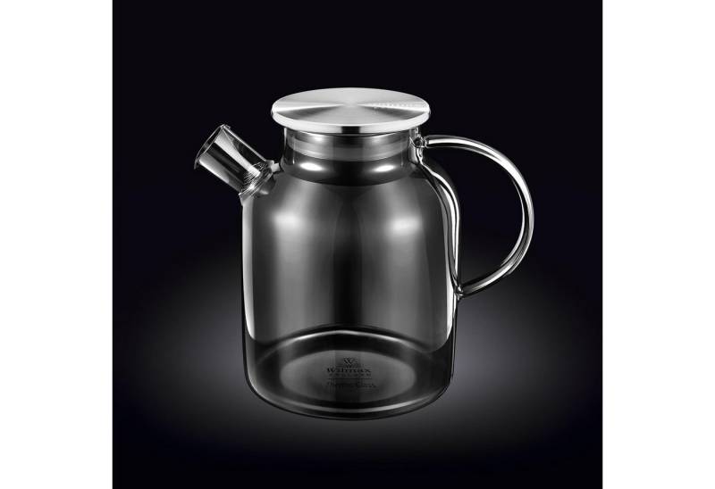 Wilmax England - Deutschland Geschirr-Set Wilmax Borosilikat Teekanne mit Edelstahl-Deckel 1600 ml, rauchgrau von Wilmax England - Deutschland