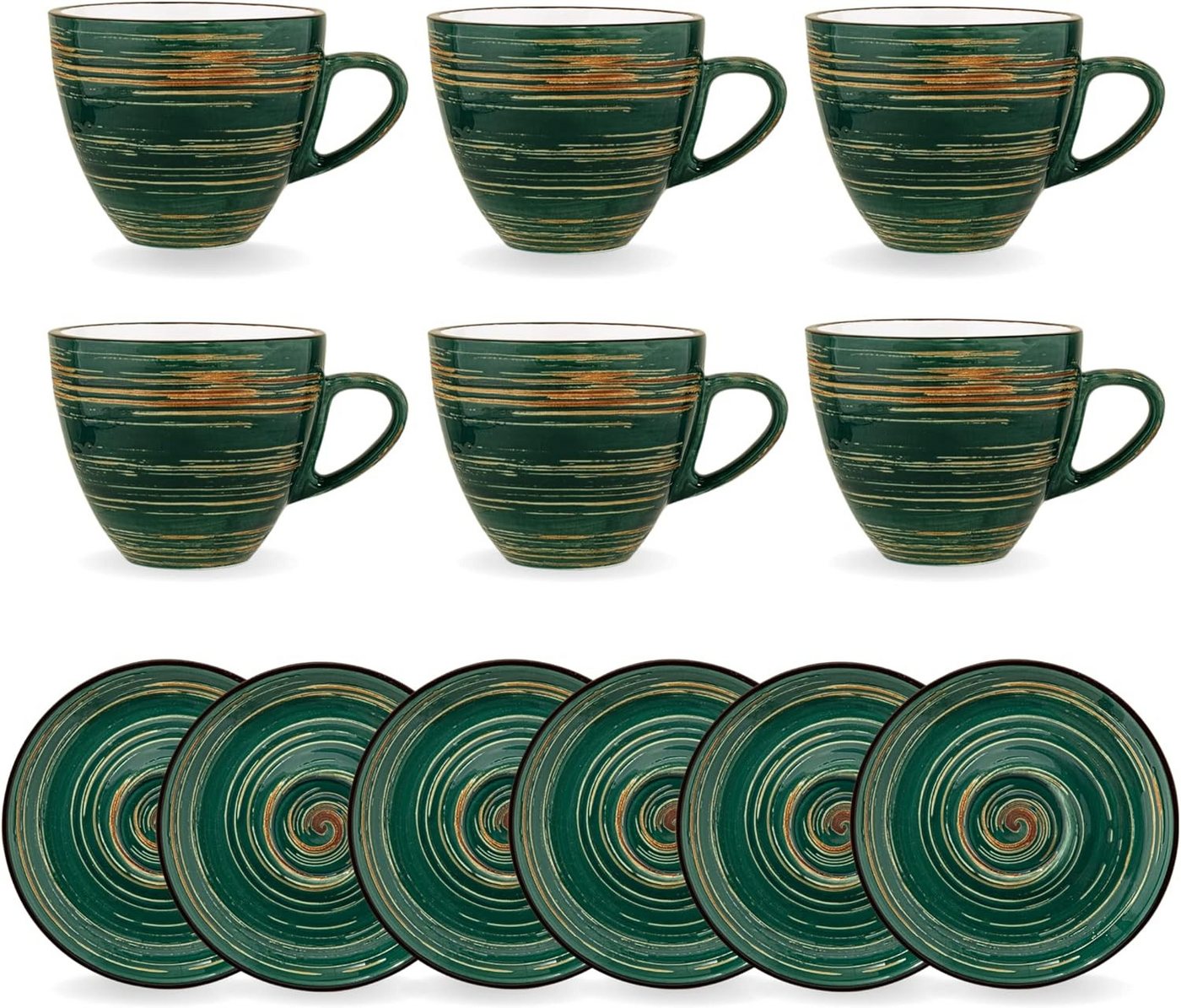 Wilmax England - Deutschland Geschirr-Set Wilmax ColorBoom Kaffee-Tassen Set, Spiral Grün, 75 ml, 6-teilig Wilmax England - Deutschland Geschirr-Set Wilmax ColorBoom Kaffee-Tassen Set, Spiral Grün, 75 ml, 6-teilig von Wilmax England - Deutschland