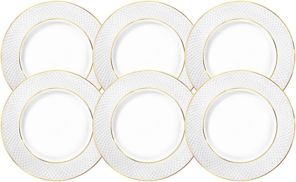 Wilmax England - Deutschland Geschirr-Set Wilmax Dinner Teller mit Goldlinien, 25,5 cm, 6er Set Wilmax England - Deutschland Geschirr-Set Wilmax Dinner Teller mit Goldlinien, 25,5 cm, 6er Set von Wilmax England - Deutschland