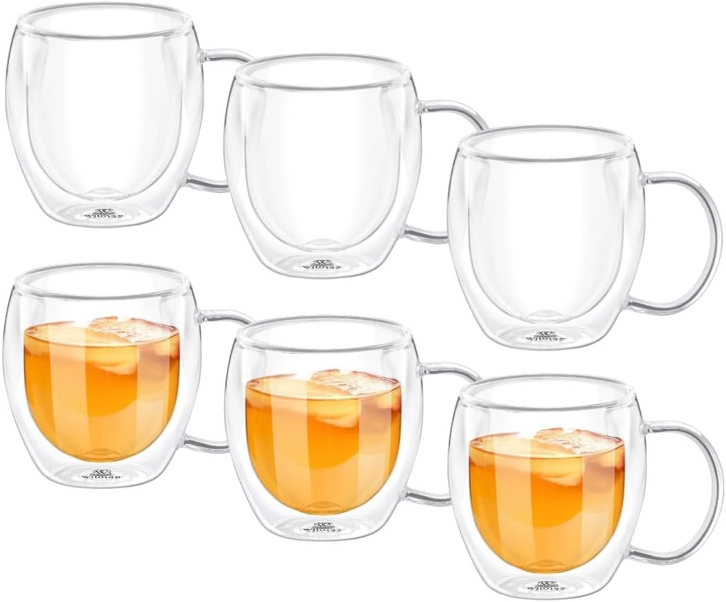 Wilmax England - Deutschland Geschirr-Set Wilmax Double Wall Mug 6er Set 500 ml hitzebeständiges Glas Wilmax England - Deutschland Geschirr-Set Wilmax Double Wall Mug 6er Set 500 ml hitzebeständiges Glas von Wilmax England - Deutschland
