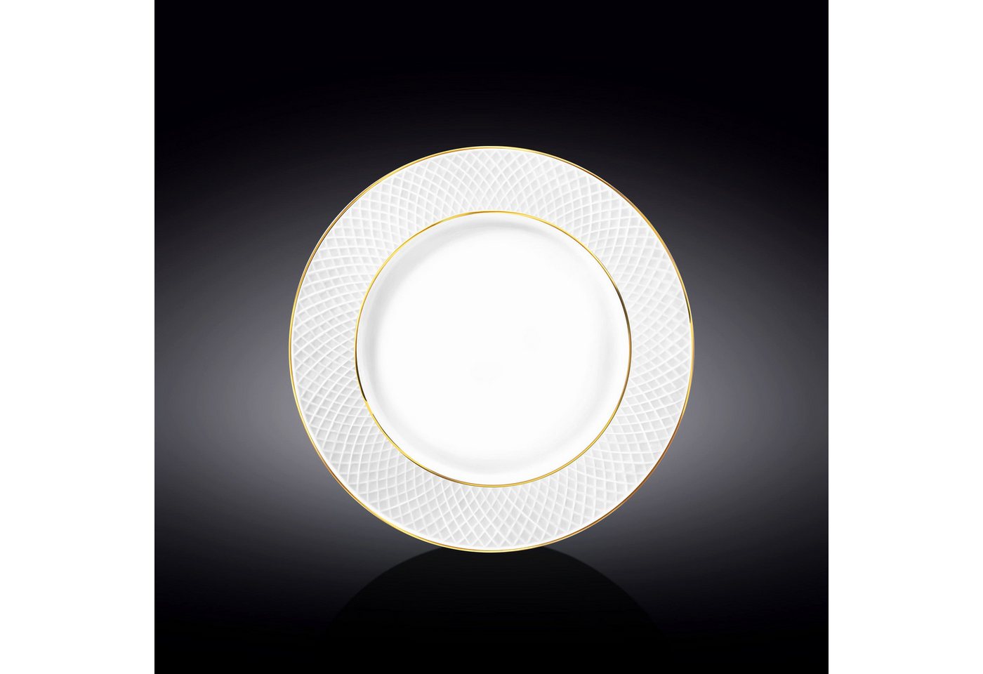 Wilmax England - Deutschland Geschirr-Set Wilmax Flacher Speiseteller mit Goldlinien, 25,5 cm, Porzellan Wilmax England - Deutschland Geschirr-Set Wilmax Flacher Speiseteller mit Goldlinien, 25,5 cm, Porzellan von Wilmax England - Deutschland