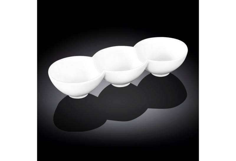 Wilmax England - Deutschland Geschirr-Set Wilmax Geteilter Teller Weiß 26 cm Hochwertiges Porzellan von Wilmax England - Deutschland