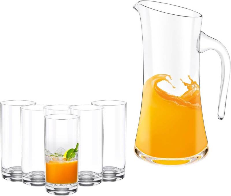 Wilmax England - Deutschland Geschirr-Set Wilmax Gläser- & Karaffen-Set, 6 Drinkgläser & 1 Karaffe Wilmax England - Deutschland Geschirr-Set Wilmax Gläser- & Karaffen-Set, 6 Drinkgläser & 1 Karaffe von Wilmax England - Deutschland