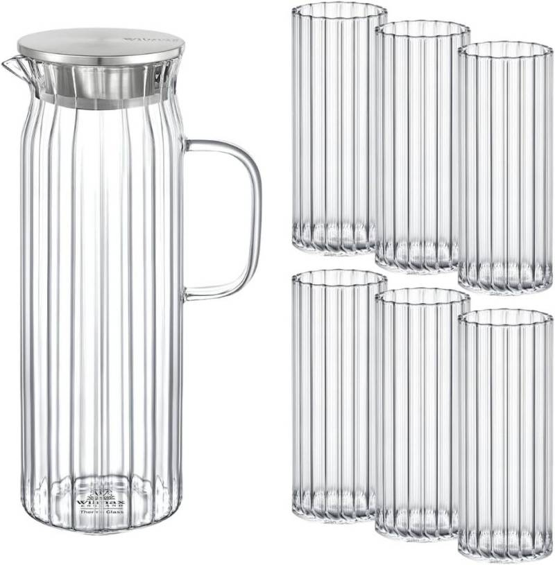 Wilmax England - Deutschland Geschirr-Set Wilmax Gläser- & Karaffen-Set, 6 Gläser & 1 Karaffe Wilmax England - Deutschland Geschirr-Set Wilmax Gläser- & Karaffen-Set, 6 Gläser & 1 Karaffe von Wilmax England - Deutschland