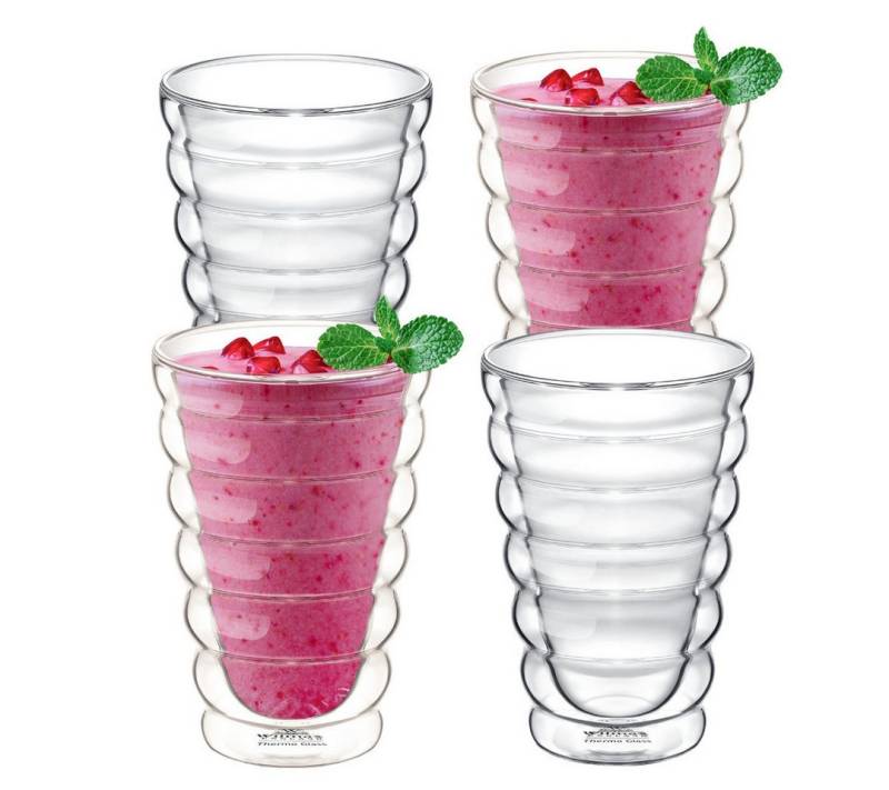 Wilmax England - Deutschland Geschirr-Set Wilmax Glas mit Doppelwand, 400 ml, 4er Set Wilmax England - Deutschland Geschirr-Set Wilmax Glas mit Doppelwand, 400 ml, 4er Set von Wilmax England - Deutschland