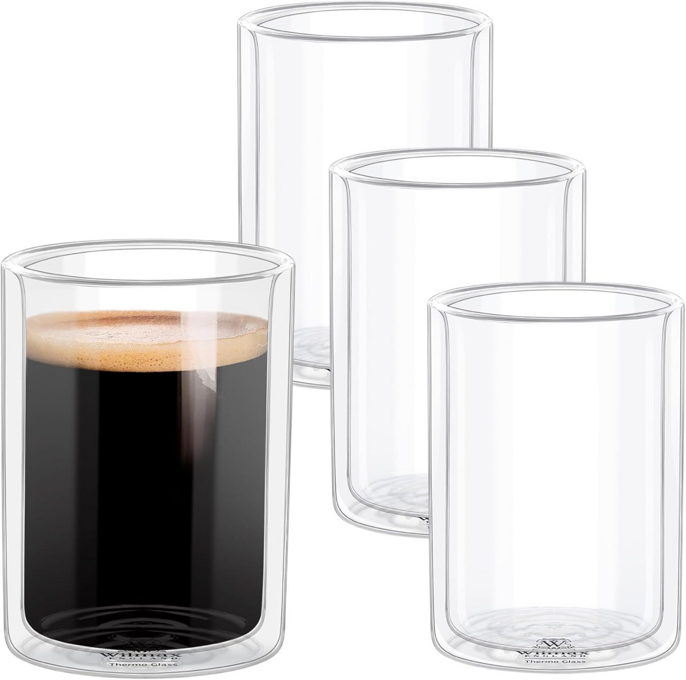 Wilmax England - Deutschland Geschirr-Set Wilmax Glas mit Doppelwand, 400 ml, 4er Set Wilmax England - Deutschland Geschirr-Set Wilmax Glas mit Doppelwand, 400 ml, 4er Set von Wilmax England - Deutschland
