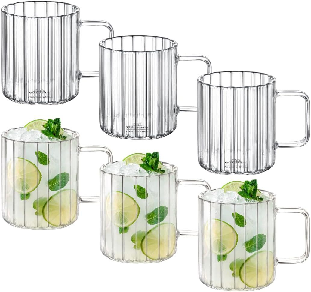 Wilmax England - Deutschland Geschirr-Set Wilmax Glas mit Henkel, 550 ml, 6er Set Wilmax England - Deutschland Geschirr-Set Wilmax Glas mit Henkel, 550 ml, 6er Set von Wilmax England - Deutschland