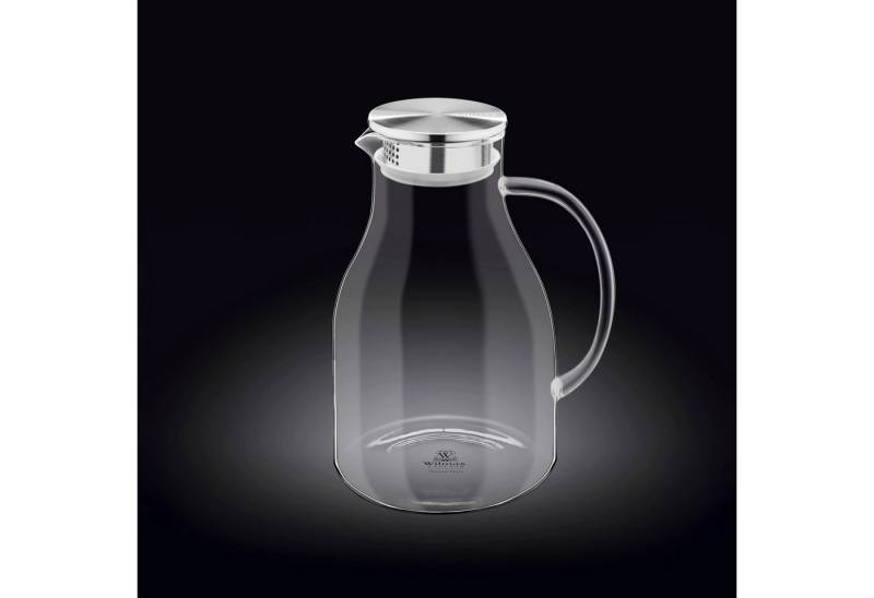 Wilmax England - Deutschland Geschirr-Set Wilmax Karaffe aus Borosilikat Glas, 2500 ml, Edelstahl-Deckel von Wilmax England - Deutschland