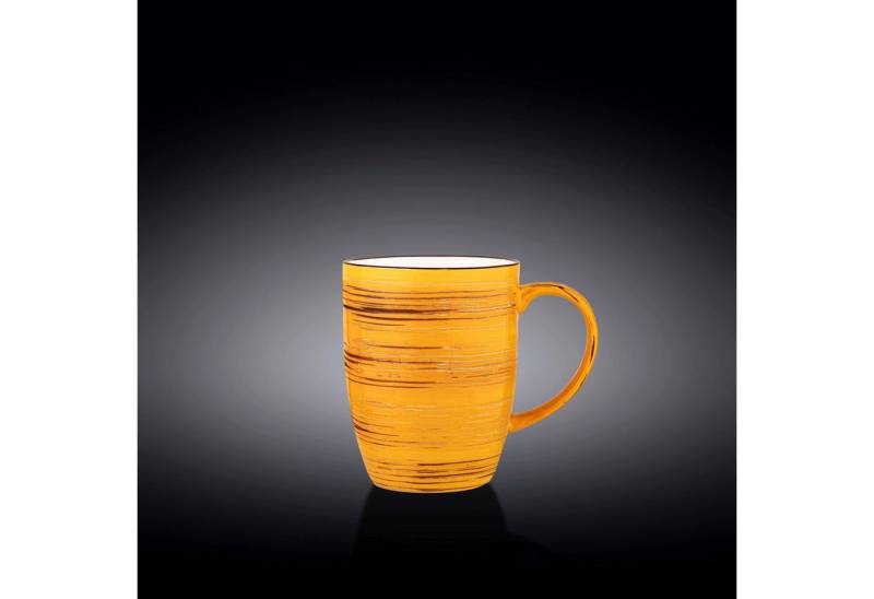 Wilmax England - Deutschland Geschirr-Set Wilmax Porzellan Tassen 460 ml Gelb mit Griff, 6er Set, Spiral von Wilmax England - Deutschland