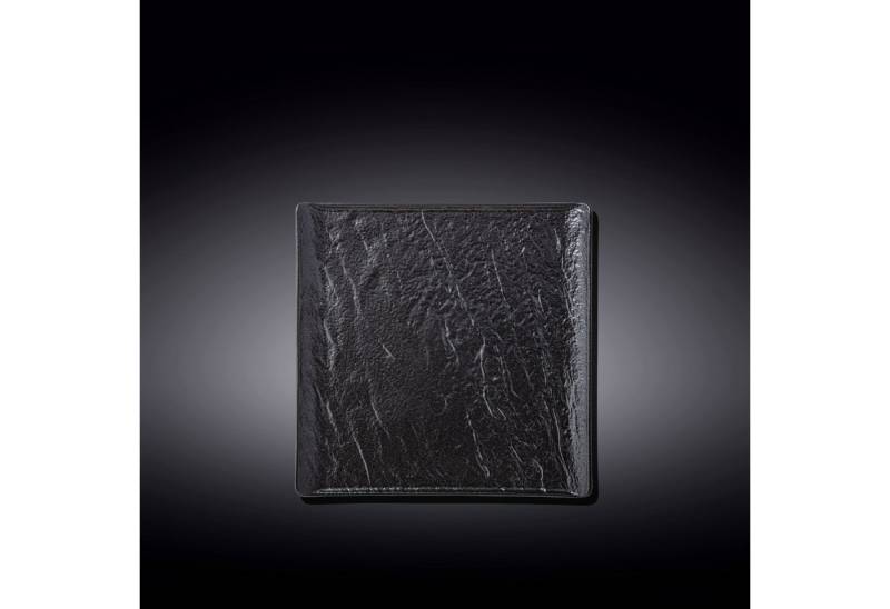 Wilmax England - Deutschland Geschirr-Set Wilmax Quadratischer Teller, 17 x 17 cm, Porzellan, Schwarz von Wilmax England - Deutschland